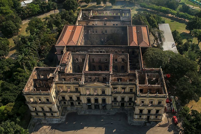 آتش سوزی در موزه ملی برزیل - Paço de São Cristóvão