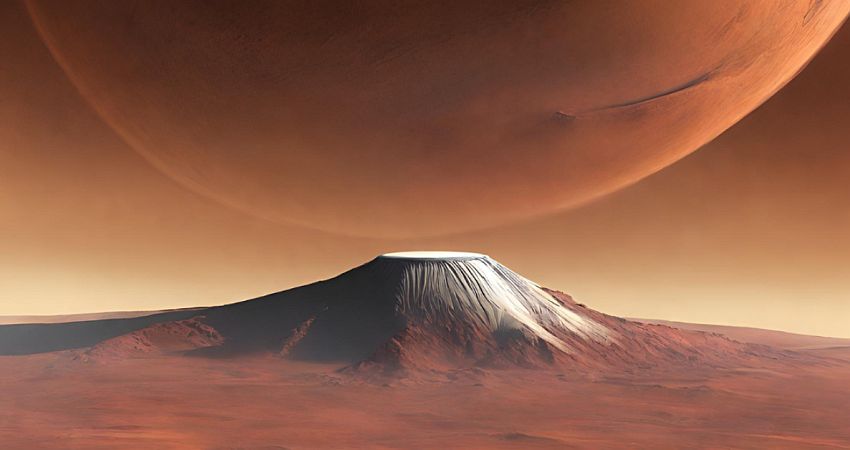 قله المپیوس بلندترین آتشفان و قله منظومه شمسی